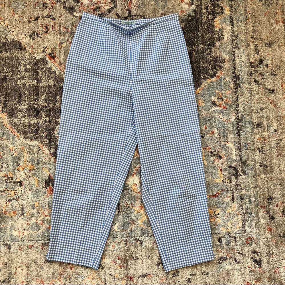 Vintage High Waist Gingham Pants